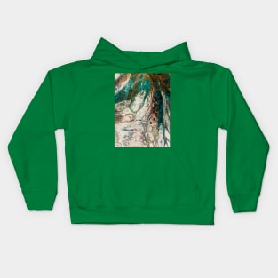 Emerald fluid Kids Hoodie